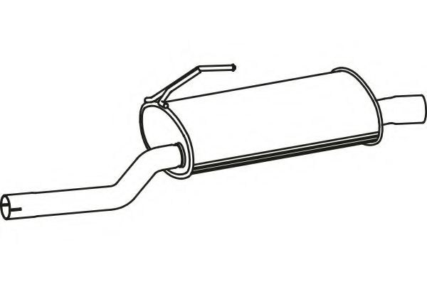 P2778 FENNO Exhaust System End Silencer
