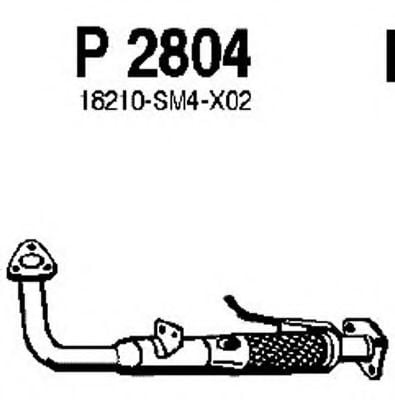 P2804 FENNO Exhaust System Exhaust Pipe