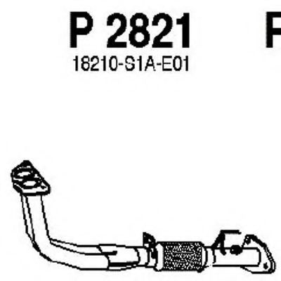 P2821 FENNO Exhaust System Exhaust Pipe