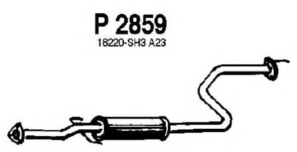 P2859 FENNO Exhaust System Middle Silencer