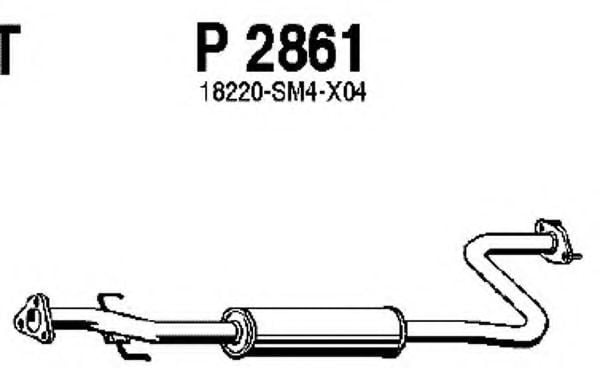P2861 FENNO Exhaust System Middle Silencer