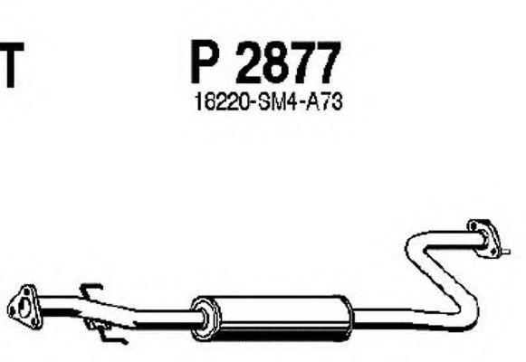 P2877 FENNO Abgasanlage Mittelschalldämpfer