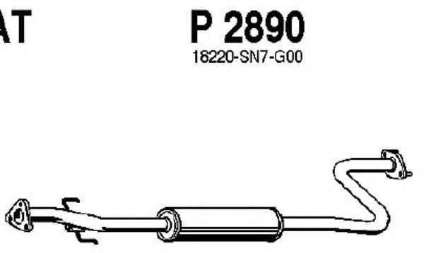 P2890 FENNO Exhaust System Middle Silencer