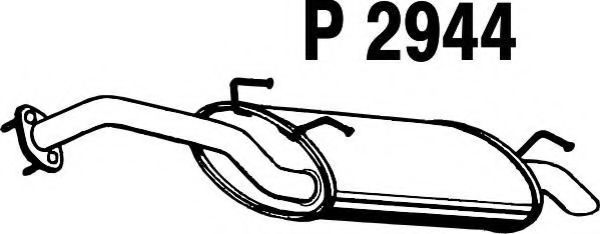 P2944 FENNO Exhaust System End Silencer