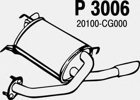 P3006 FENNO Endschalldämpfer