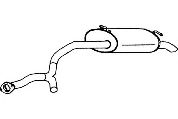 P3047 fenno Exhaust System End Silencer