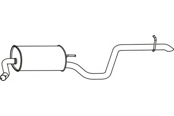 P31010 FENNO Exhaust System End Silencer