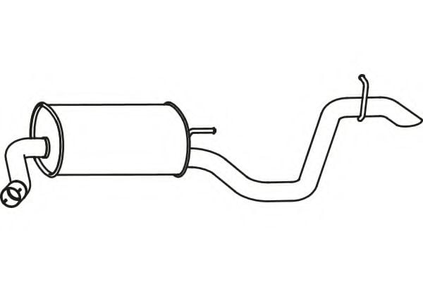 P31014 FENNO Exhaust System End Silencer