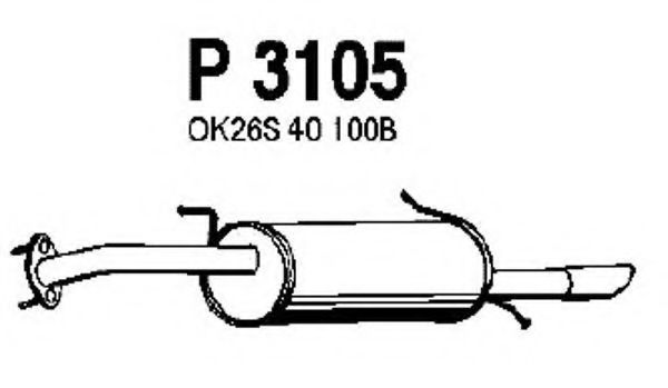 P3105 FENNO Lubrication Oil Filter