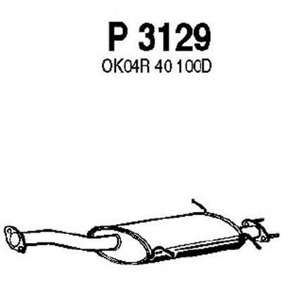 P3129 FENNO Exhaust System Middle Silencer