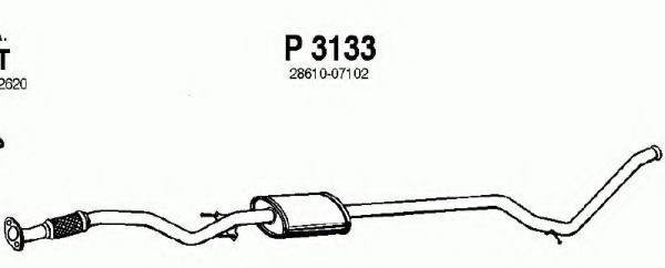 P3133 FENNO Exhaust Pipe