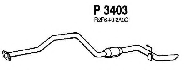 P3403 FENNO Exhaust System End Silencer
