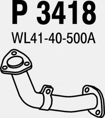 P3418 FENNO Exhaust System Exhaust Pipe