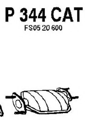 P344CAT FENNO Exhaust System Catalytic Converter