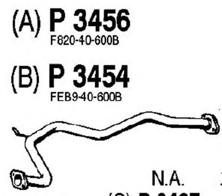 P3454 FENNO Exhaust Pipe