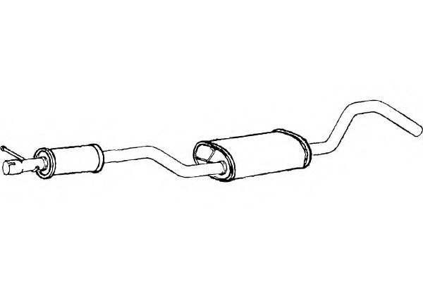 P3463 FENNO Exhaust System End Silencer