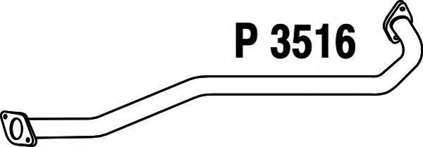 P3516 FENNO Система выпуска ОГ Труба выхлопного газа