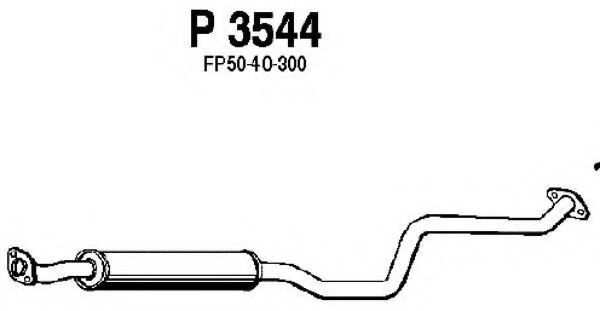 P3544 FENNO Exhaust System Middle Silencer
