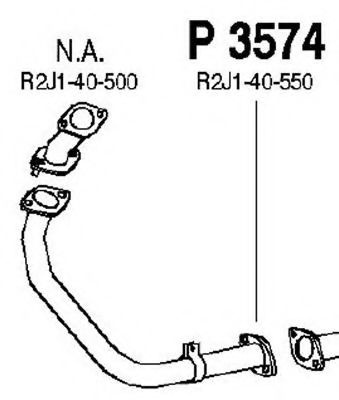 P3574 FENNO Exhaust Pipe