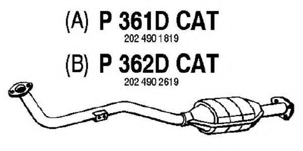 P361DCAT FENNO Exhaust System Catalytic Converter