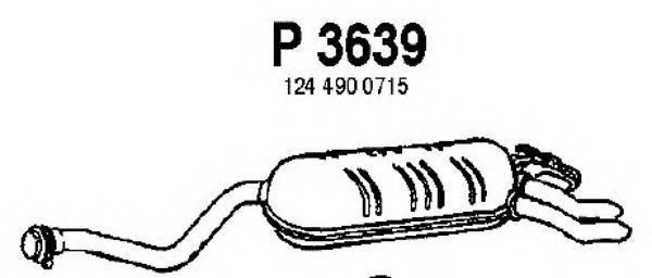 P3639 FENNO Exhaust System End Silencer
