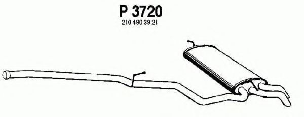 P3720 FENNO Exhaust System Catalytic Converter