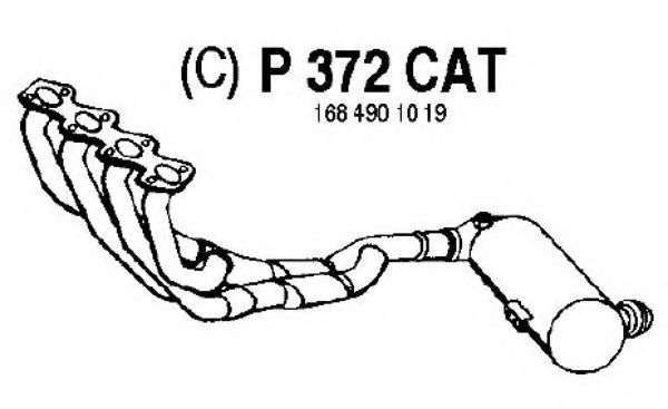P372CAT FENNO Exhaust System Catalytic Converter