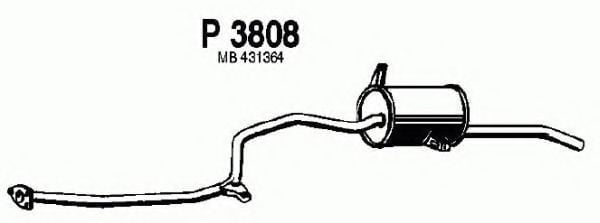 P3808 FENNO Exhaust System End Silencer