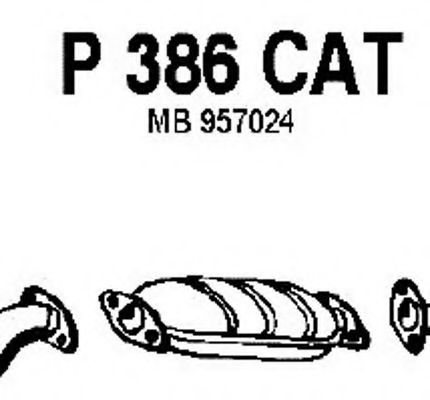 P386CAT FENNO Abgasanlage Katalysator