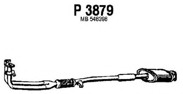 P3879 FENNO Exhaust System Front Silencer
