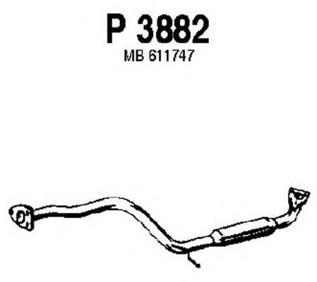 P3882 FENNO Exhaust System Middle Silencer