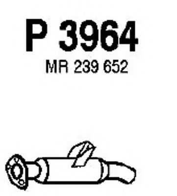 P3964 FENNO Exhaust System End Silencer