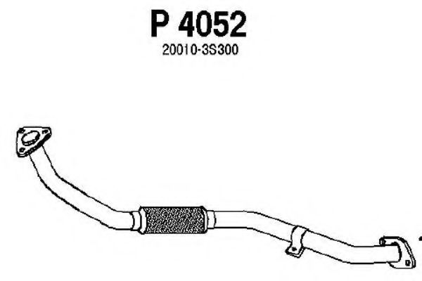P4052 FENNO Exhaust System Front Silencer