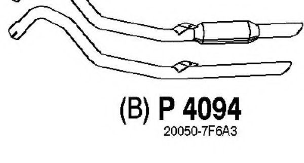 P4094 FENNO Exhaust System Exhaust Pipe