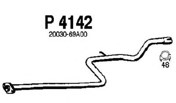 P4142 fenno Exhaust System Exhaust Pipe