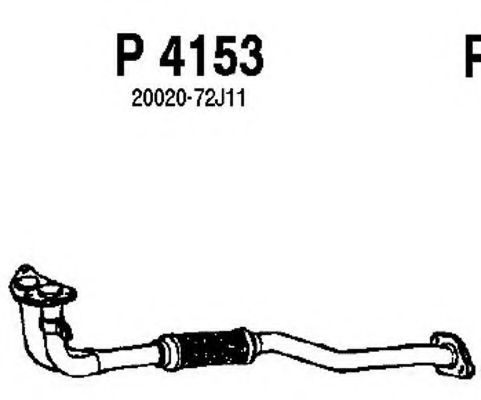 P4153 FENNO Система выпуска ОГ Труба выхлопного газа