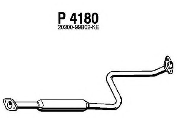 P4180 FENNO Exhaust System Middle Silencer
