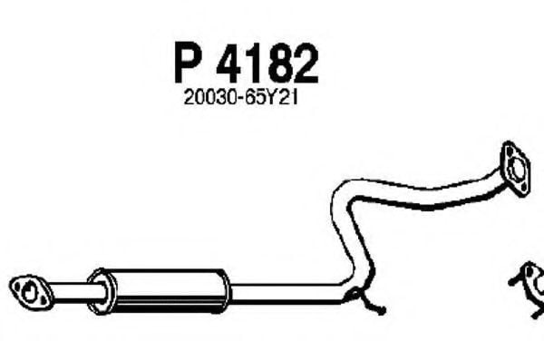 P4182 FENNO Exhaust System Middle Silencer