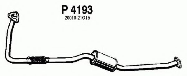 P4193 FENNO Exhaust System Middle Silencer
