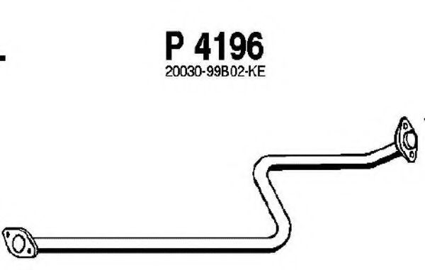 P4196 FENNO Exhaust System Exhaust Pipe
