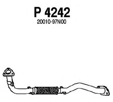 P4242 FENNO Система выпуска ОГ Труба выхлопного газа