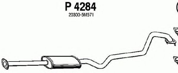 P4284 FENNO Exhaust Pipe