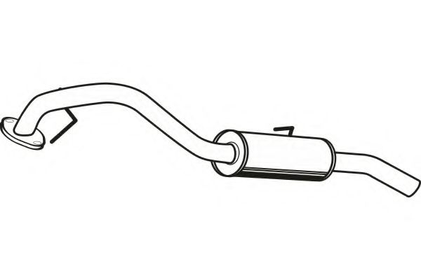 P43015 FENNO Exhaust System End Silencer