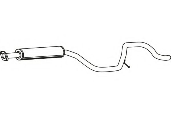 P43051 FENNO Exhaust System Middle Silencer