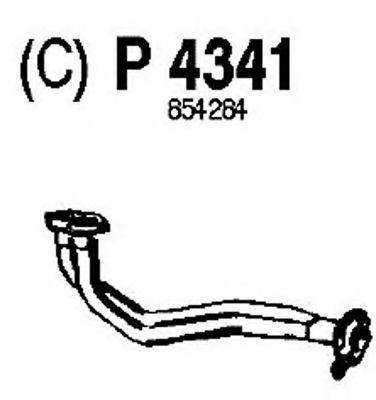 P4341 FENNO Exhaust System Exhaust Pipe