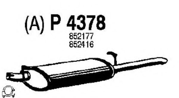 P4378 FENNO Seal, brake caliper piston