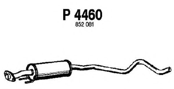 P4460 FENNO Exhaust System Middle Silencer