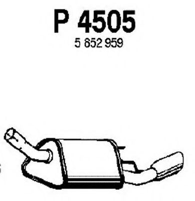 P4505 FENNO Endschalldämpfer
