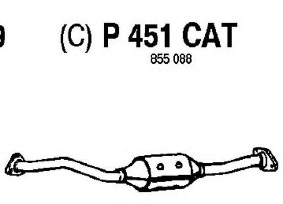 P451CAT FENNO Exhaust System Catalytic Converter