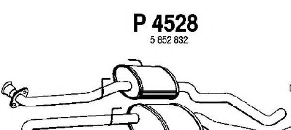 P4528 FENNO Middle Silencer